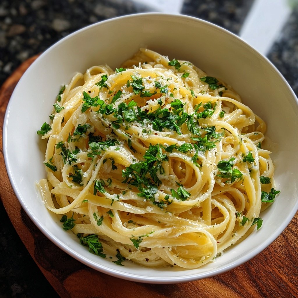 Quick Garlic Butter Pasta