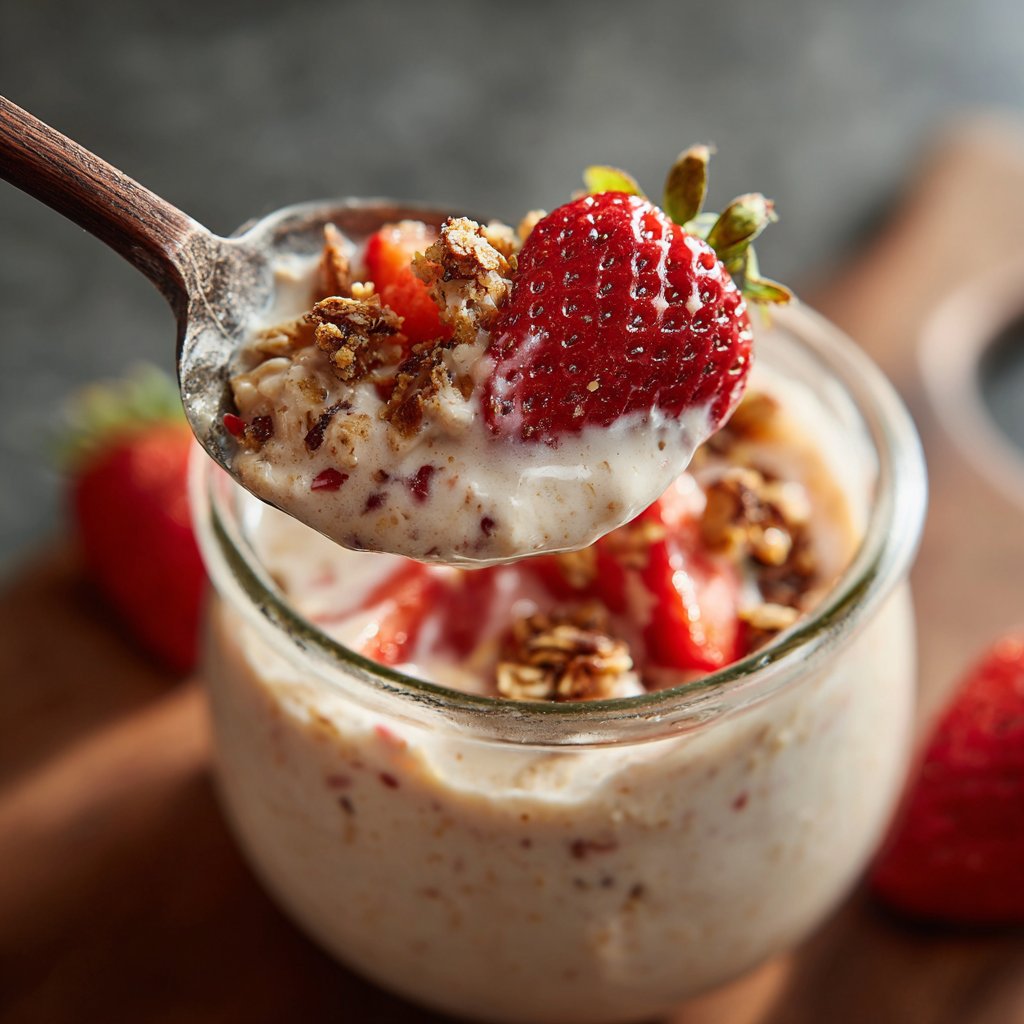 Strawberry-Infused Overnight Oats