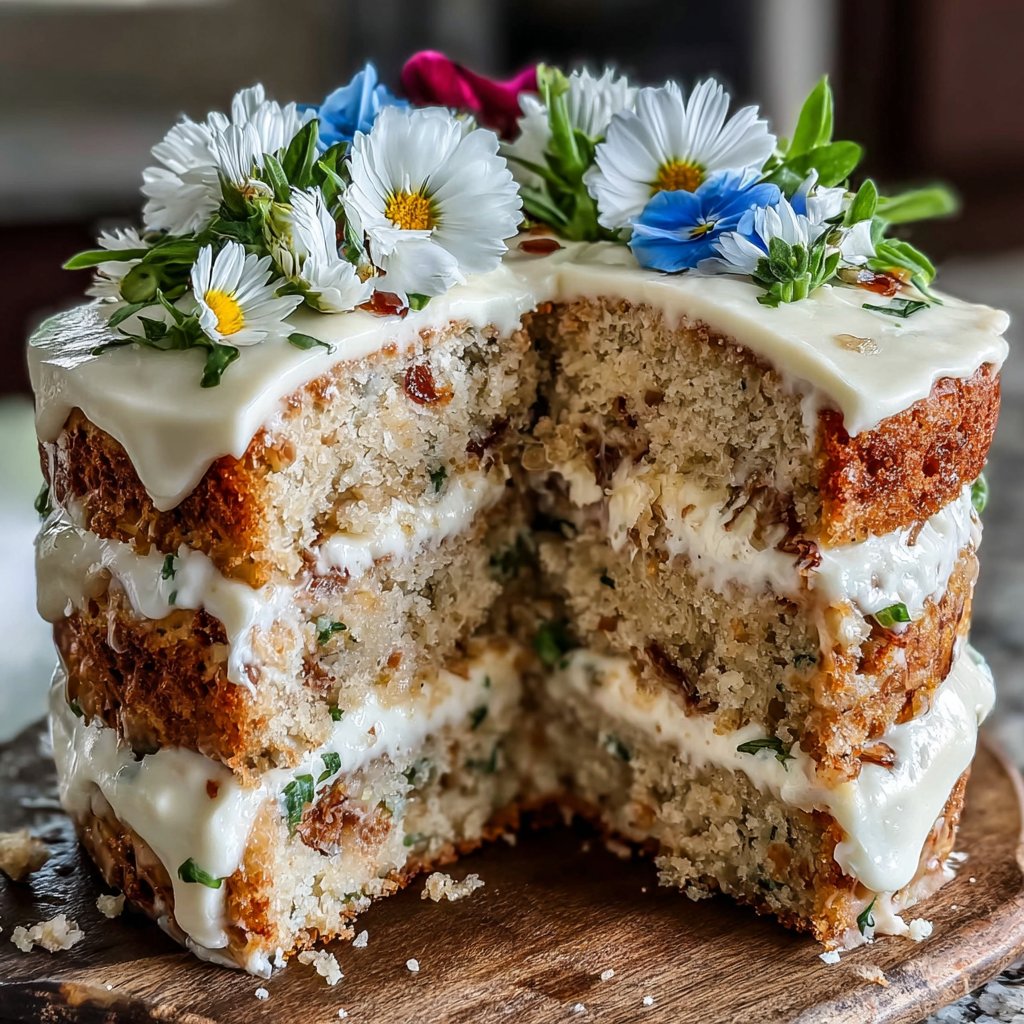 Springtime Graduation Floral Cake