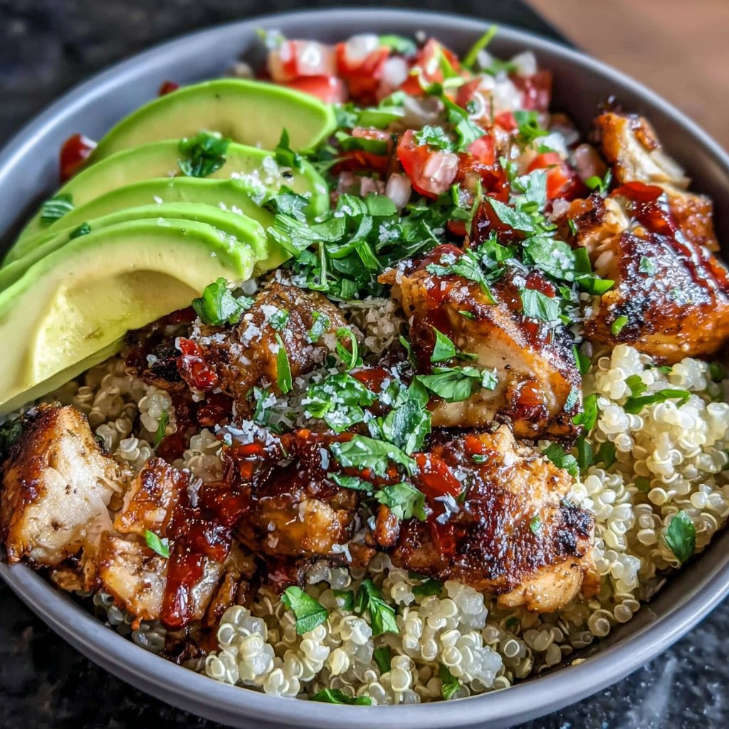 Spicy Chicken Quinoa Bowl
