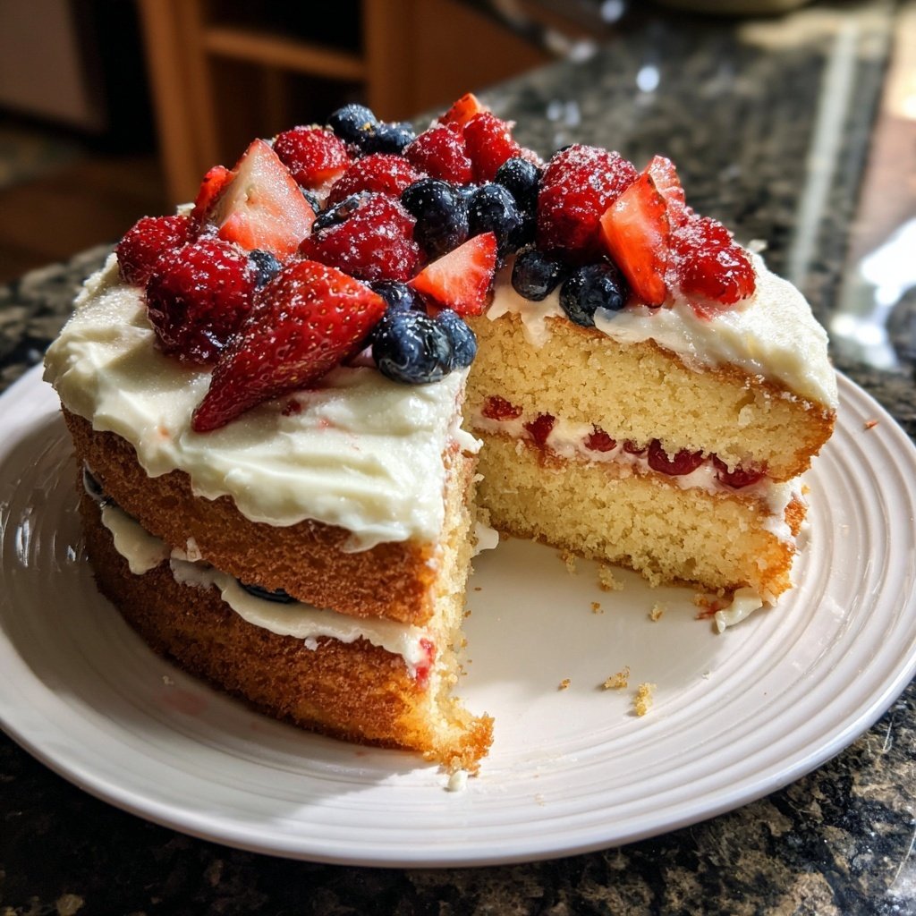 Dessert Vanilla Sponge Cake