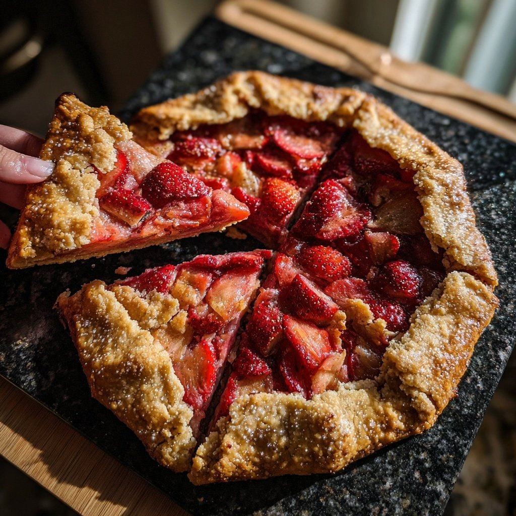 Strawberry Rhubarb Galette